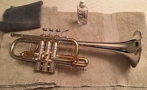 Bach Stradivarius 236 D Trumpet Gold/Silver HOLIDAY SPECIAL 2 Day Shipping Opt.
