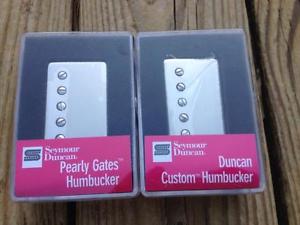 NEW Seymour Duncan SH-5 Custom & SHPG-1n Pearly Gates Humbucker Pickups NICKEL