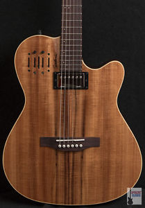 New Godin A6 Ultra Koa dual source electronics with Gig Bag