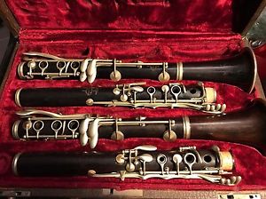 Beautiful Vintage Pair A/Bb Buffet Crampon clarinet clarinette Klarinette AS IS