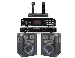 NEW HOME KARAOKE SYSTEM 2400 WATTS 8" SPEAKERS RSQ MKP2000 MULTIFORMAT MACHINE