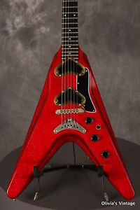 1980 Gibson Flying V2 original extremely RARE CHERRY RED SPARKLE!!!