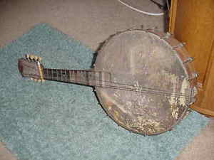 Vintage Banjo Mandolin  Parts Project Decor Wall Art Man Cave Restoration
