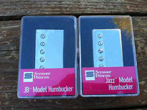 NEW Seymour Duncan JB Jazz Hot Rodded PICKUP SET Nickel 11102-13-Nc_11102-01-Nc