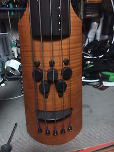 NS Design CR5 Electric 5-String Fretless Amber Finish Omni Bass with Gig Bag