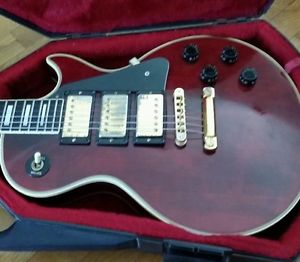 1979 Gibson Les Paul Custom-3 pickups Wine 100% Original Xlnt Playability 9/10