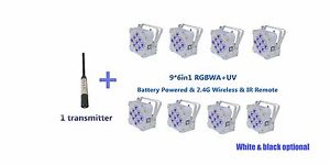 Battery power LED 6in1 Par light 8X Fastest DHL shipping Promotion !