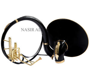 A NEW KING SIZE TUBA Bb PITCH SOUSAPHONE BLACK LACQUERED FOR SALE WITH FREE CASE