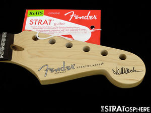 2016 USA Fender JEFF BECK Stratocaster Strat NECK Parts LSR Rosewood SALE*