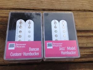 NEW Seymour Duncan SH-5 Custom & SH-2N Jazz Humbucker Pickup Set WHITE