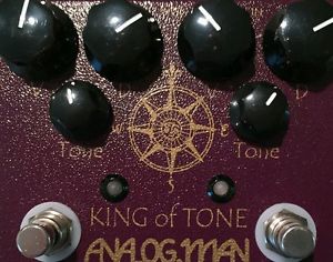 King of tone Analogman overdrive pedal standard gain version 4