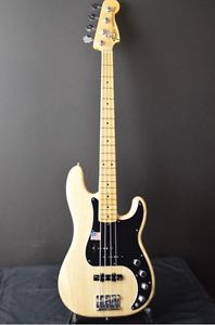 Fender USA American Deluxe Precision Bass NAT w/hard case Free shipping #A2690