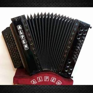 Steirische Harmonika Alpen Harmonika Modell "Black-Series" G C F B