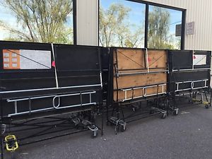 (8) Used Sico 1800  8' x 6' Adjustable Height (24" / 32") Stage Sections