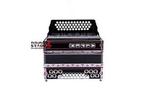 Steirische Harmonika Alpen Harmonika Modell "Schwarz" G C F B