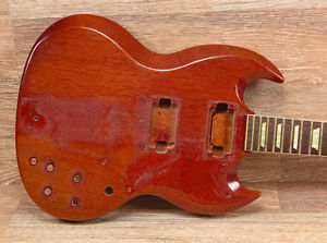 Original Vintage 1961 Gibson Les Paul SG Standard Guitar Body Neck Husk Project