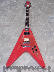 VANTAGE FV 575 Matsumoko flying V LEFTY E Gitarre Links vintage MiJ Japan 1982