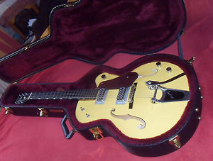 GUITARE GRETSCH   G6118T-120 Anniversary Yellow Bamboo Copper 2005 avec CASE
