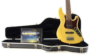 2006 Fender American Deluxe Jazz Bass V 5-String - Amber w/OHSC - 60th Ann.