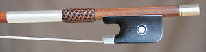 A fine French certified cello bow by Roger Fransois Lotte