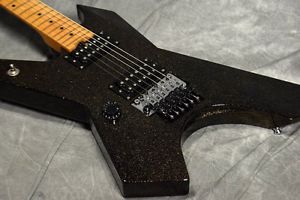 KILLER KG-EXPLODER LEFT HAND Galaxy Black Used Electric Guitar EMS Free Shipping
