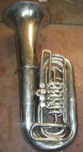 Vintage Germany Brass Pipe Tuba
