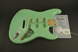 2007 Fender Custom Shop 1960 Stratocaster Relic Body, COA, Neckplate Surf Green