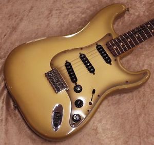 Fender 1979 Stratocaster Hard Tail Antigua with Hard case E-Guitar Free Shipping
