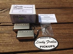 NEW Lindy Fralin Pure PAF Custom 5% OVER Pickups Raw Nickel Covers 4 Cond Leads