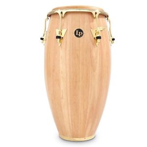 12-1/2" LP LATIN PERCUSSION CLASSIC CONGA DRUM GOLD HARDWARE NATURAL LP552X-AW