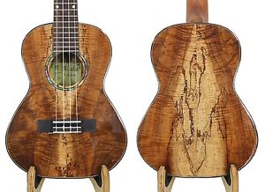 Solid Curly Hawaiian koa Classical Head, Good&Beautiful Tenor Ukulele Case BU631