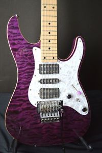 SCHECTER SD-2-24-AS purple Used Electric Guitar Free Shipping EMS