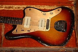1959 Fender Jazzmaster Slab-Board Anodized Gold Guard Pre-CBS Stratocaster strat