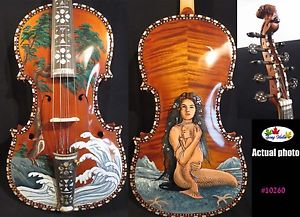 Deluxe fancy Norwegian fiddle 16" viola 4*5 strings viola grest sound #10260
