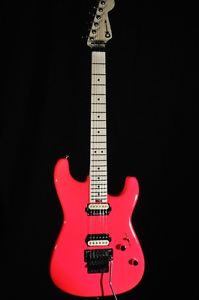 CHARVEL SD1 PRO MOD  SAN DIMAS SD1 2H FLOYD ROSE NEON PINK GUITAR MINT