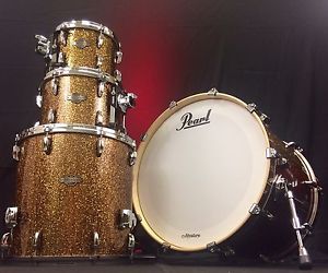 Pearl Masters BCX924SXP Birch 4-Piece Shell Pack Golden Bronze Glitter  NEW