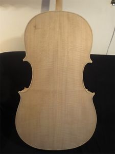 Hand made Unfinished Strad style SONG Brand 4/4 cello,white flame cello  #10004