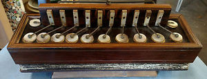 Ca 1850 Busson Brevete Paris Rosewood Concertina Accordion Antique flutina