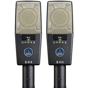 AKG C414 XLS ST Reference Multi-Pattern Condenser Microphone Matched Stereo Pair