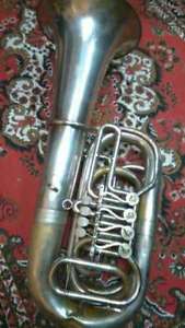 Vintage USSR Brass Pipe Tuba Leningrad