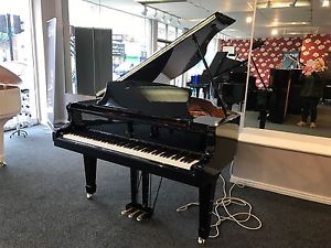 Black High Gloss Weber Baby Grand. New. Immaculate