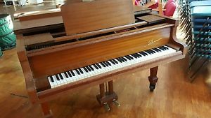 Danemann Grand Piano 1960s original stool mahogany