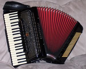 SCANDALLI Super VI 1960's Model Accordion ** Accordian Akkordeon