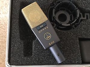 *PAIR* of AKG C-414 XLII Professional Condenser Microphones *Mint* Used Twice