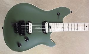 EVH Wolfgang Special Matte Army Drab Guitar with FU Tone Big Brass Block