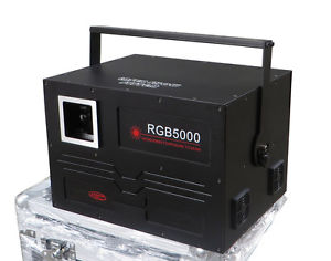 5000mW RGB Analog DMX ILDA stage DJ Laser lights 40K 5W FULL COLOR MAX:60KPPS