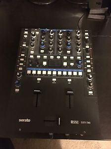Rane 62 mixer with Red Marathon Case