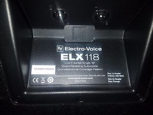 4 Electro Voice ELX118 Passive Subs w/ QSC GX7 Amp + Cables