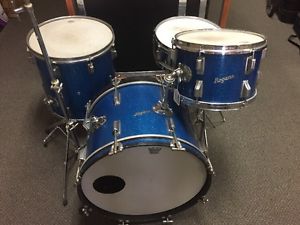 Vintage Rogers Drum Set Blue Sparkle