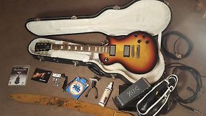 Gibson Les Paul Studio Starburst Electric Guitar Vox WAH petal used guitar